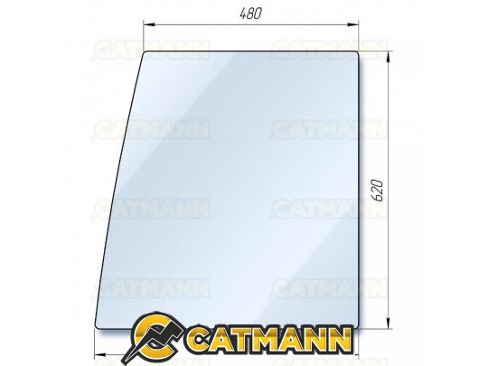 Стекло дверное правое (верхнее) кабинное DF-244 (Люкс)