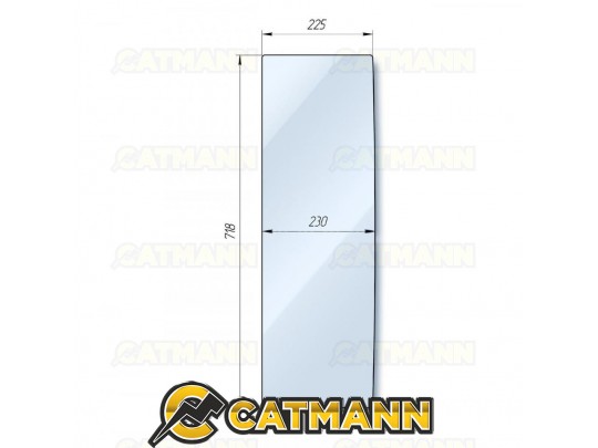 Стекло фронтальное левое кабинное DF-244 (Люкс)