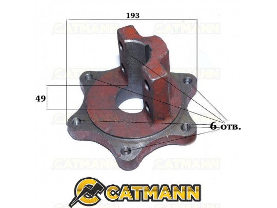 Ступица заднего колеса JINMA 184/244/254 (зажим нижний)