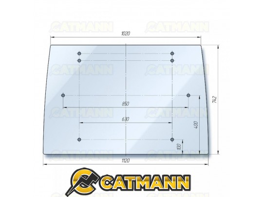 Стекло заднее кабинное DF-244 (Люкс)