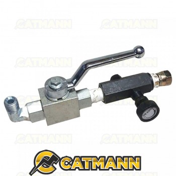 Кран с клапаном на гидроцилиндр пресс подборщика YK0850/0870